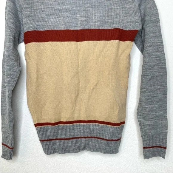 VTG colorblock v neck cardigan sz XS - Picture 6 of 11